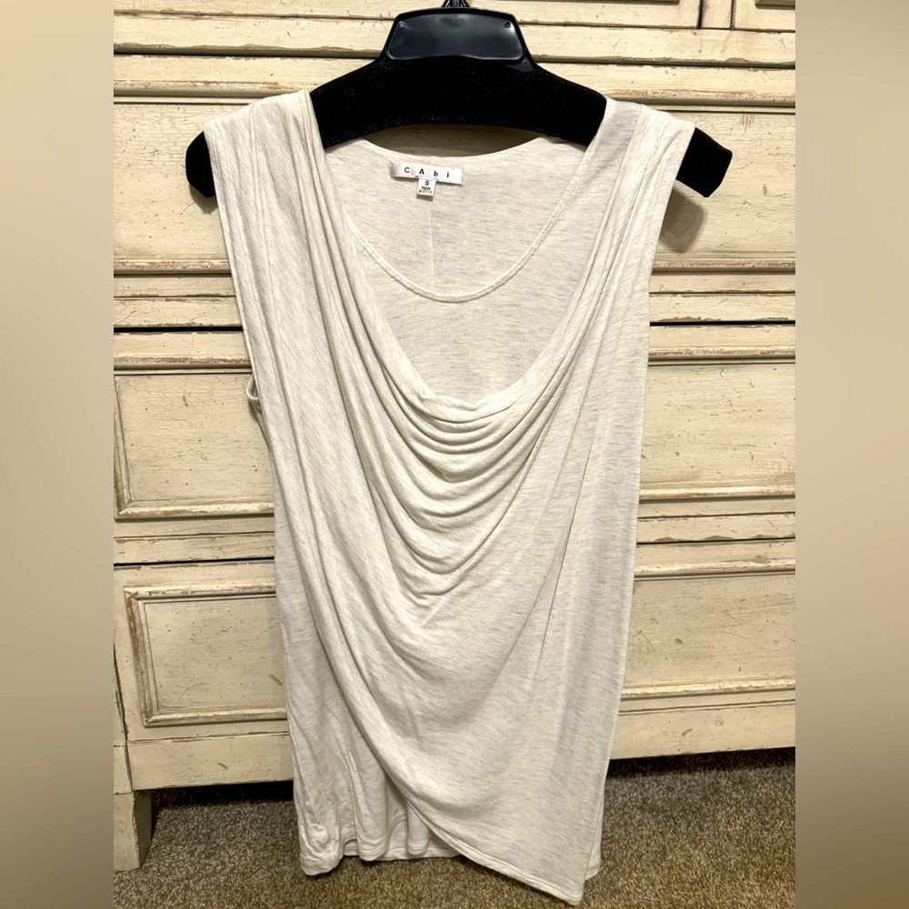 Cabi Gray Sleeveless Top—Womens Small
